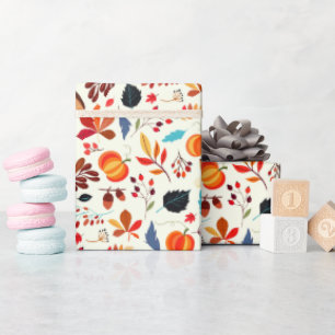 Cadeau Papier Motif d'automne