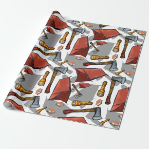 Cadeau Papier Motif de camping