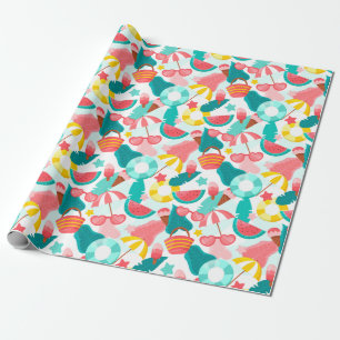 Cadeau Papier Motif d'été