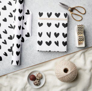 Cadeau Papier Motif noir blanc