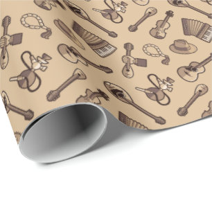 Cadeau Papier Motif Rebetiko