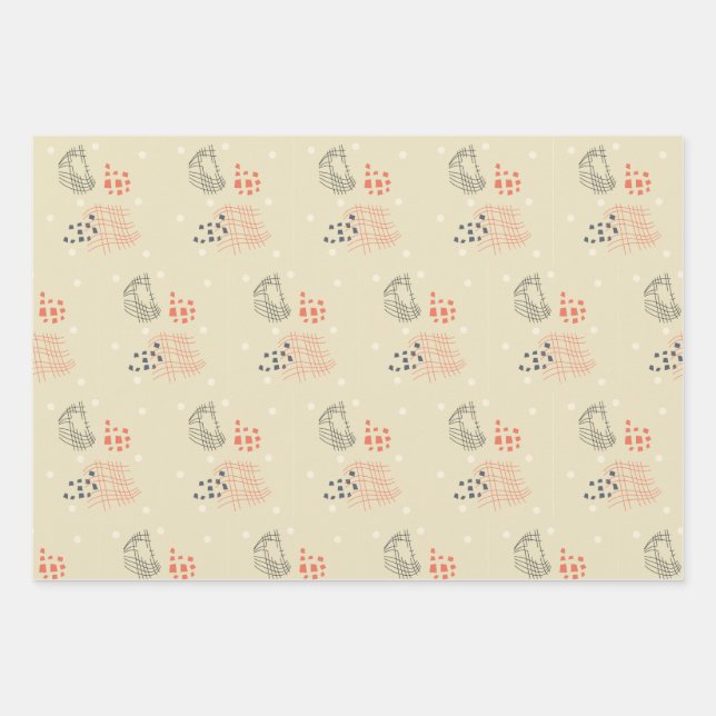 cadeau papier papier motifs abstraits (Devant)