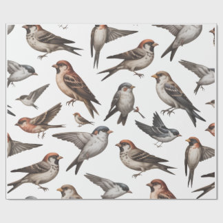 CADEAU PAPIER PEINT OISEAU 