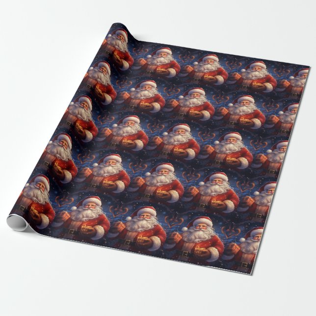 Cadeau Papier père Noël Wrapper (Déroulé)