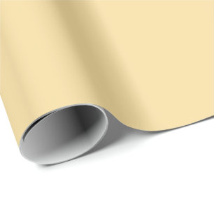 Cadeau Papier Popcorn Beurre Jaune Couleur Solide Impress