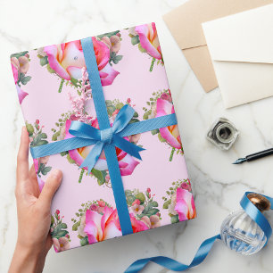 Cadeau Papier Rose maman