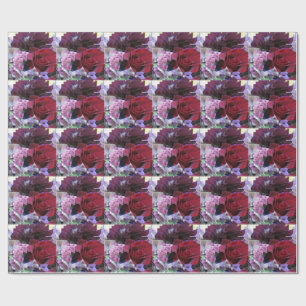 Cadeau Papier Rose rouge Velvet