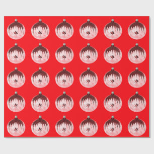 Cadeau Papier rouge ornemental