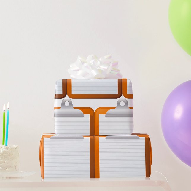 Cadeau Papier Sur Un Porte - bloc (Créateur téléchargé)