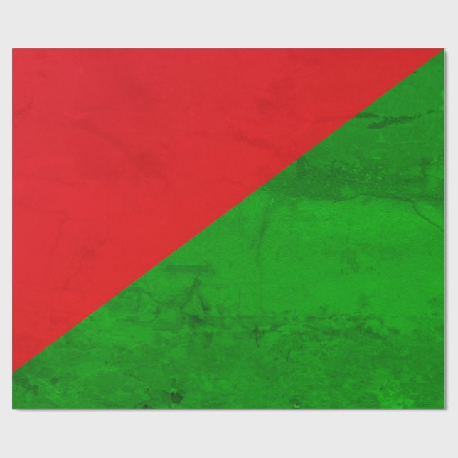Cadeau Papier vert rouge (Plat)