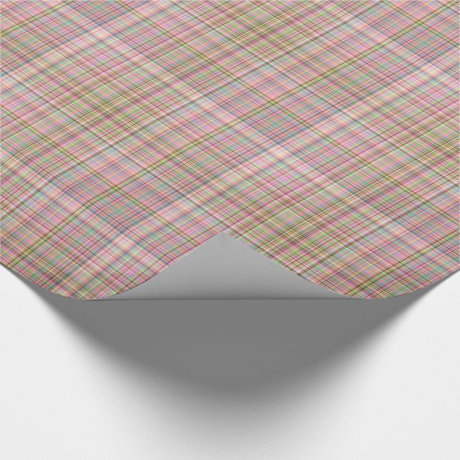 Cadeau Pastels Chocolat Plaid Papier Enveloppant 26 Cadea (Coin)