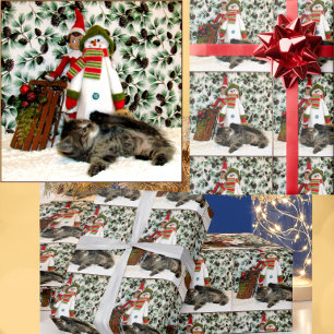 Cadeau Patton's Christmas - Chat / Kitten Wrapping Papier
