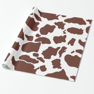Cadeau peau Brown de vache  Papier à envelopper