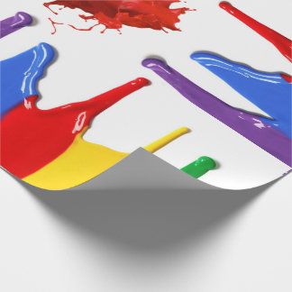 Cadeau Peignez le papier d'emballage d'éclaboussure