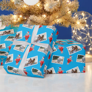 Cadeau père Noël Manatee Photo Papier d'enveloppement d