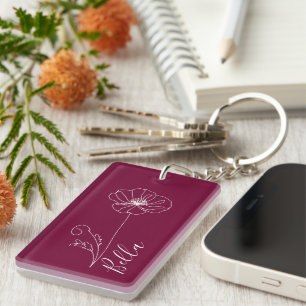 Cadeau personnalisé Août Fleur de naissance du pav