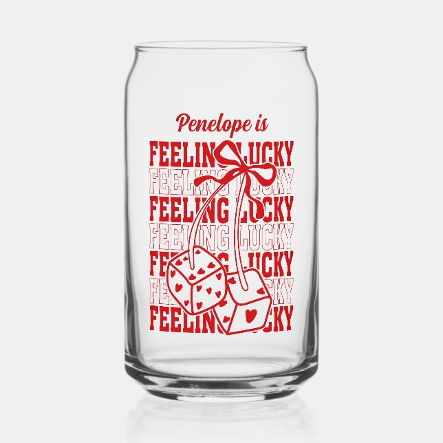 Cadeau personnalisé de Bachelorette Feeling Lucky (Recto)