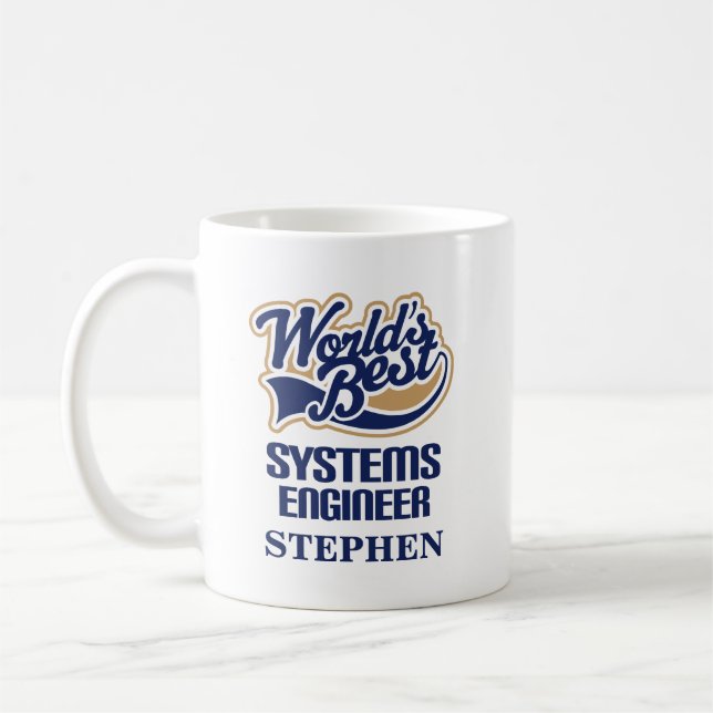 Cadeau personnalisé de tasse de technicien système (Gauche)