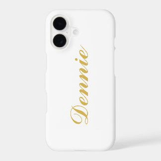 Cadeau personnalisé Dennis Typography Gold Script