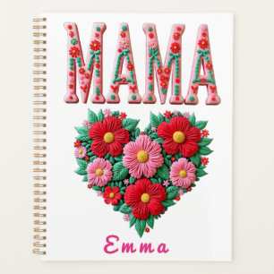 Cadeau personnalisé Fleur de cœur de maman