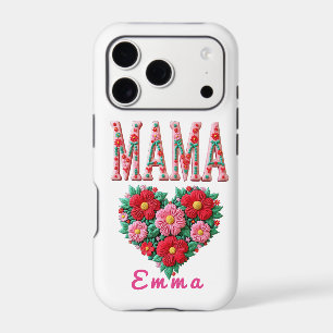Cadeau personnalisé Fleur de cœur de maman