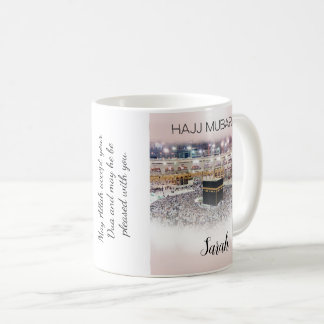 Cadeau Personnalisé Hajj Mubarak Café Mug Hajj