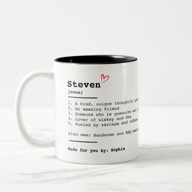 CADEAU PERSONNALISÉ, Meilleur Ami Définition Mug (Gauche)