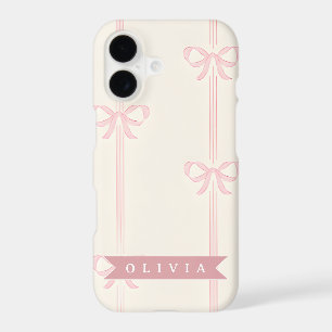 Cadeau Personnalisé Nœud Rose Élégant Coquette