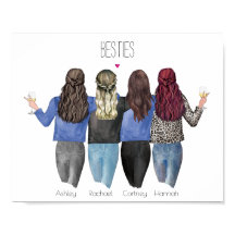Cadeau personnalisé | Poster du meilleur ami