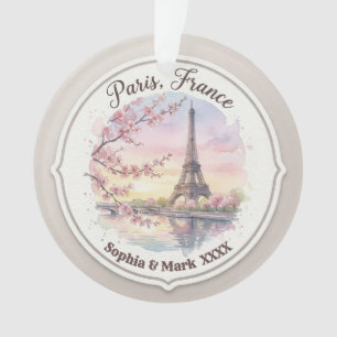 Cadeau personnalisé pour couple : Paris & Fleur de