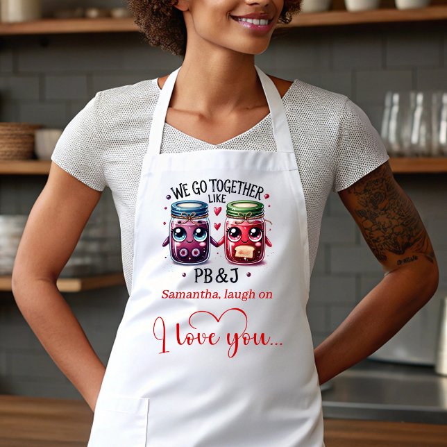 Cadeau personnalisé pour petit ami tablier de nour (Personalized Gift for Boyfriend Funny Food Apron)
