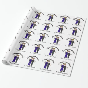 Cadeau Personnaliser gaie de papier d'emballage de