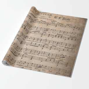 Cadeau Petit pain antique de papier d'emballage du style