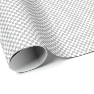 Cadeau Petit papier d'emballage gris et de blanc de