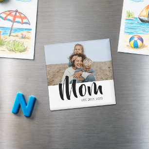 Cadeau photo Magnet établi par maman