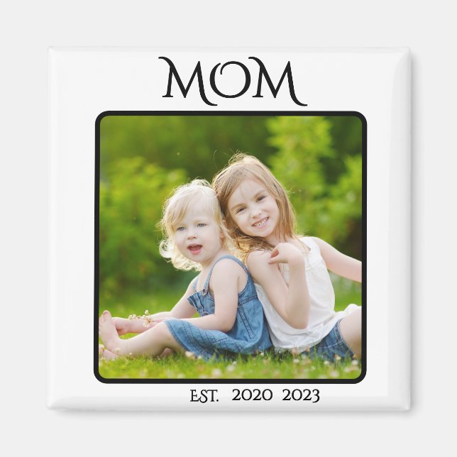 Cadeau Photo Magnet Maman Créée (Devant)