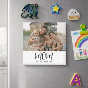Cadeau Photo Magnet Maman Établie