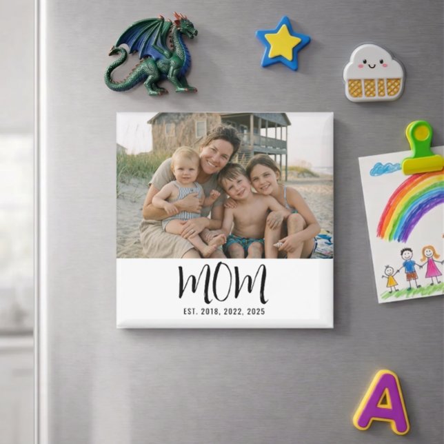Cadeau Photo Magnet Maman Établie (Créateur téléchargé)