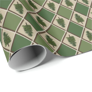 Cadeau Pins et papier d'enveloppement Arlequin