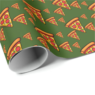 Cadeau Pizza Friday Design - Papier d'enveloppement mat