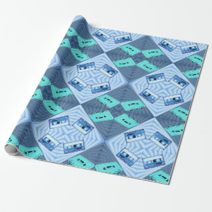 Cadeau PopArt Polka Dot Cassettes - Papier d'enveloppemen