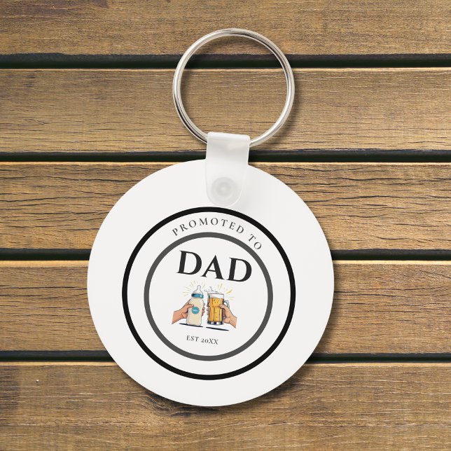 Cadeau porte-clés « Promu Papa dès 2026 » (Créateur téléchargé)