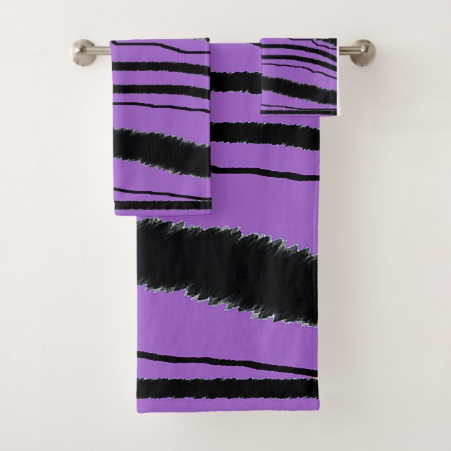Cadeau Poster de animal noir violet (En situation)