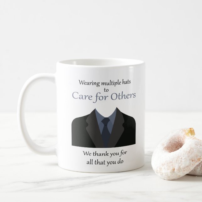 Cadeau pour Aînés JW nom personnalisé Café Mug (Avec donut)