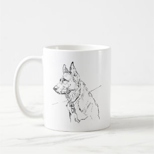 Cadeau pour amateur de chiens, Mug à café Berger A