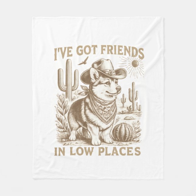 cadeau pour amateur de corgi fleece blanket (Front)