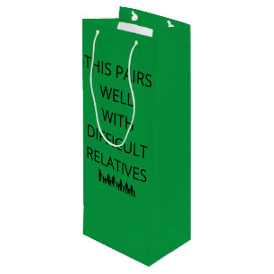 Cadeau Pour Bouteille Drôle Noël Thanksgiving Vin Sac à vin Fourre-tout