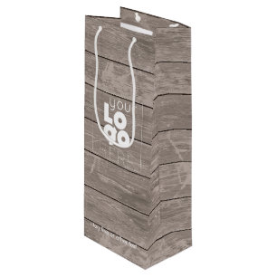 Cadeau Pour Bouteille Logo de l'entreprise personnalisée Sac à vin en bo