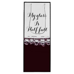 Cadeau Pour Bouteille Mon verre demi vin rouge élégant sac de vin