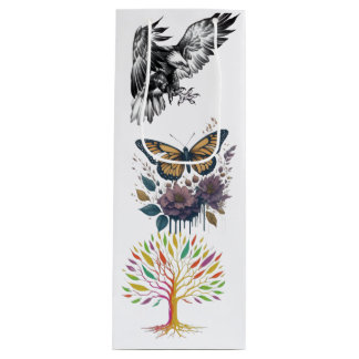 Cadeau Pour Bouteille Sac triple design